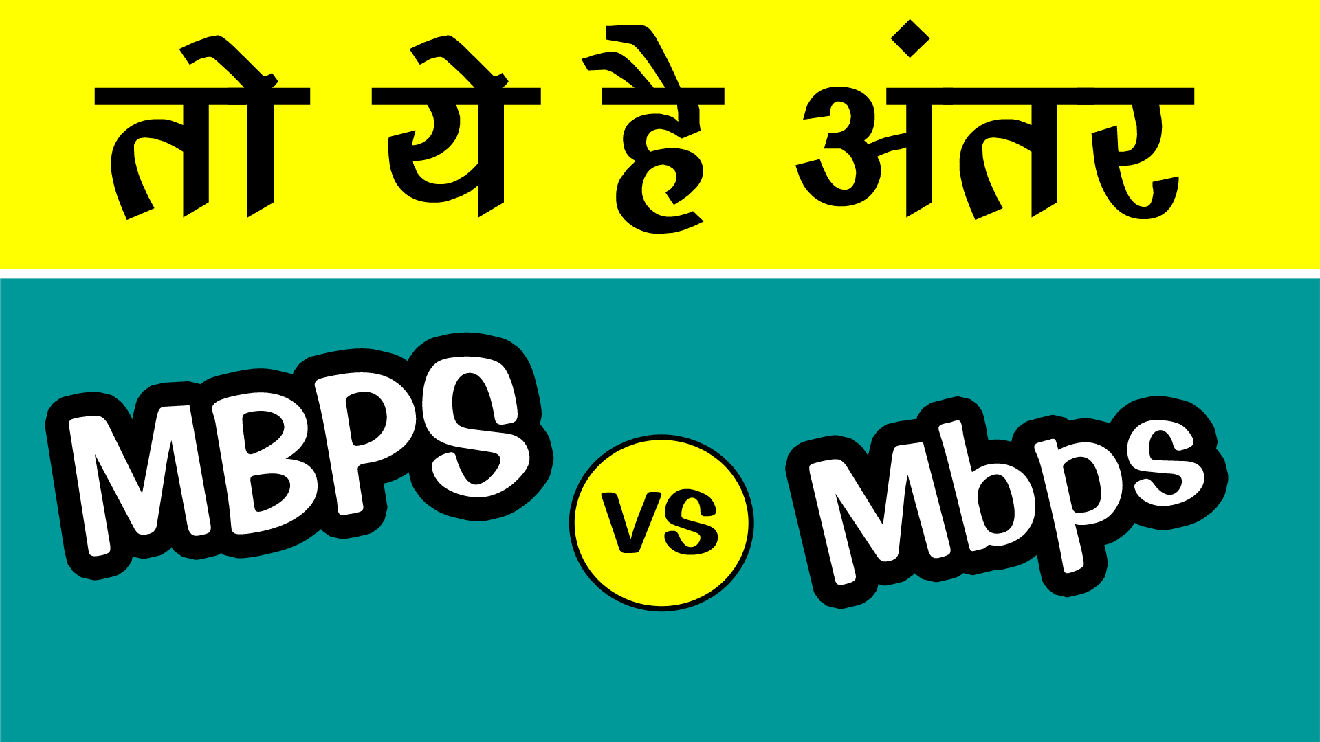 difference between Mbps vs MBPS