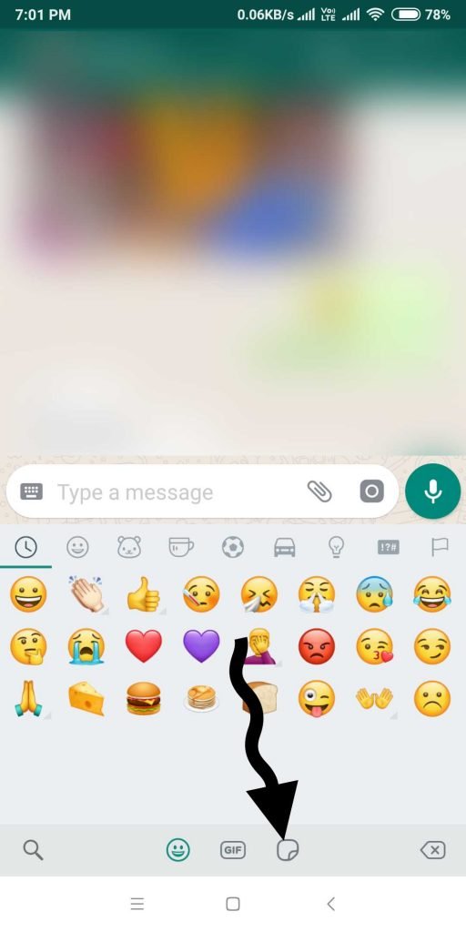 whatsapp sticker kaise send karte hain