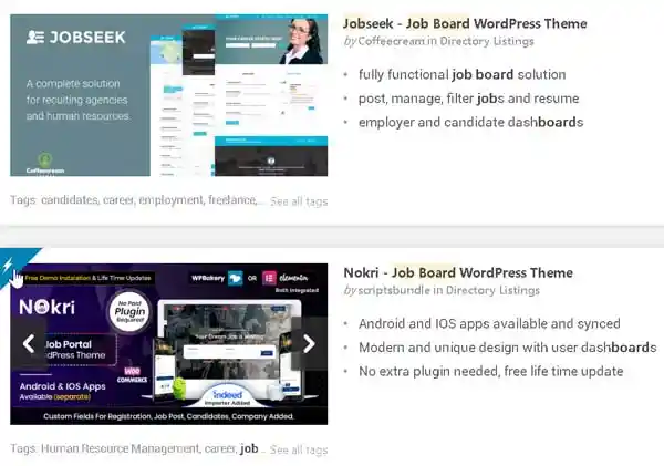 job portal wordpress theme